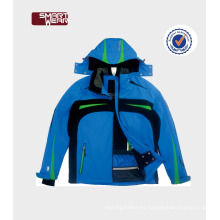 Transpirable impermeable talla grande ropa de esquí de una pieza chaquetas de nieve personalizadas